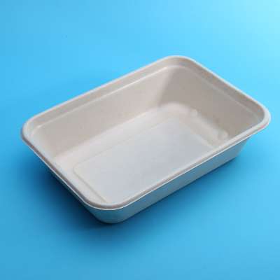 environmental protection sugarcane bagasse Biodegradable Sushi Tray