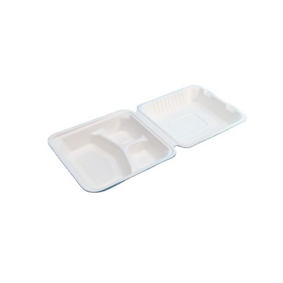 100% Biodegradable Approved By Fda And Lfgb Paper Box Food Disposable Bento Lunch Boxes