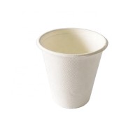 Eco friendly Takeaway Microwavable Take Out Bamboo Sugarcane Biodegradable Disposable tableware 200ml cup - 7oz without lid