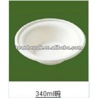 disposable sugarcane bagasse paper pulp mould 340ml 12oz soup bowls