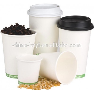 PLA-lined hot drinking paper cups