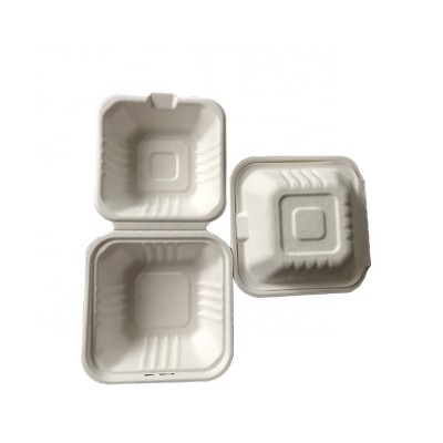 Renewable Plant Materials Biodegradable Compostable Takeout Clamshell  Food  Container