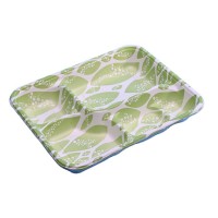 Water And Oil Resistant Recyclable Biodegradable Square Party Disposable Paper Food Trays